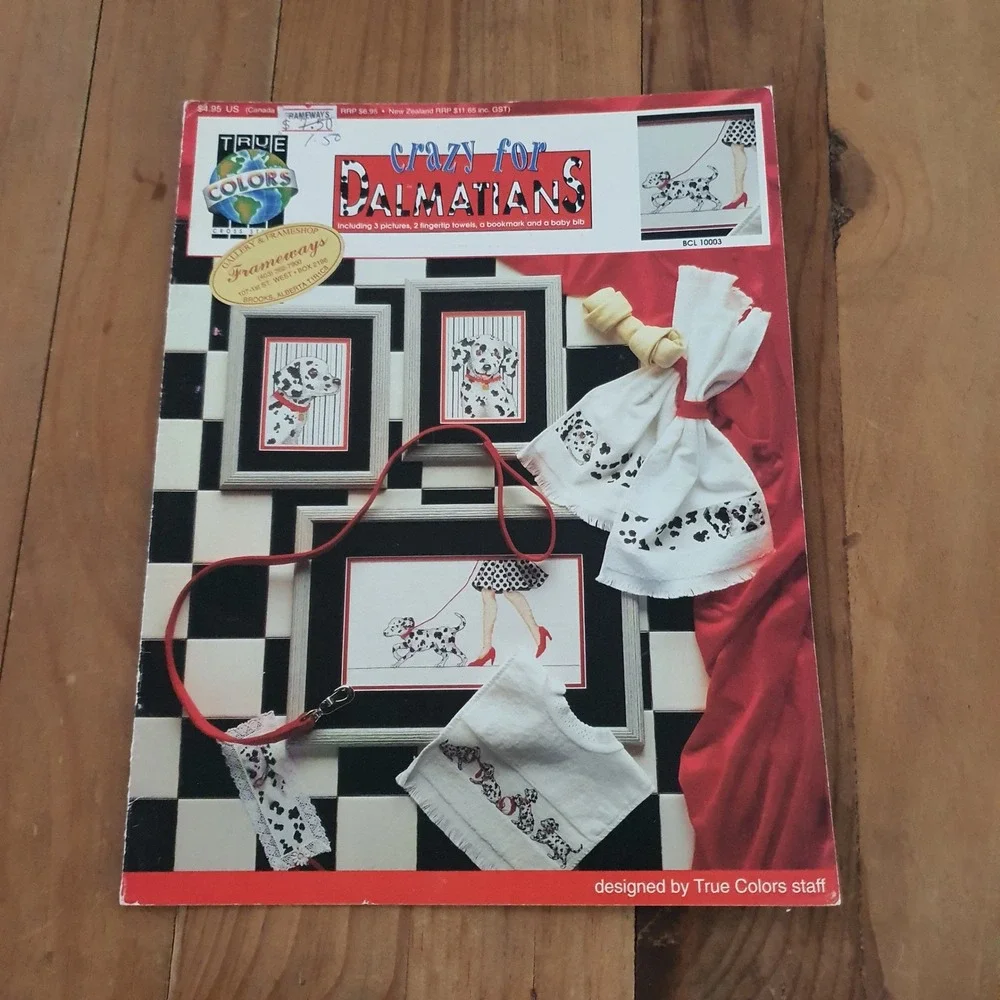 True Colors Crazy for Dalmatians Cross‎ Stitch Pattern Booklet BCL 10003 1992